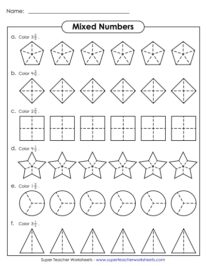 Mixed Numbers (Basic Concept) - Mixed Numbers 2