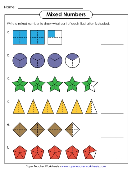 Mixed Numbers (Basic Concept) - Mixed Numbers