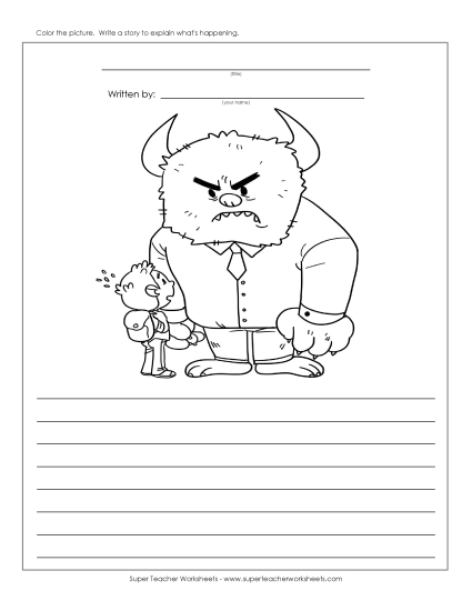 Story Pictures - Monster Meanie Story Pictures - Monster Meanie