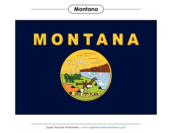 Flags & Seals - Montana State Flag (Full-Color Version) Flags & Seals - Montana State Flag (Full-Color Version)
