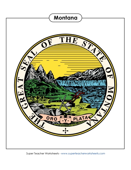 Flags & Seals - Montana State Seal (Full-Color Version)