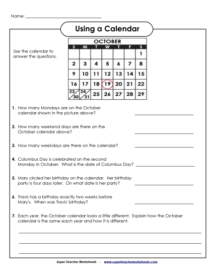Calendars (Intermediate) - Monthly Calendar (Intermediate) Calendars (Intermediate) - Monthly Calendar (Intermediate)