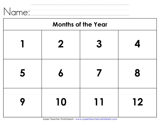 Calendars (Basic) - Months Cut-and-Glue (No Pictures) Calendars (Basic) - Months Cut-and-Glue (No Pictures)