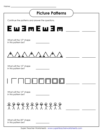 Intermediate (2-3) - More Intermediate Picture Patterns