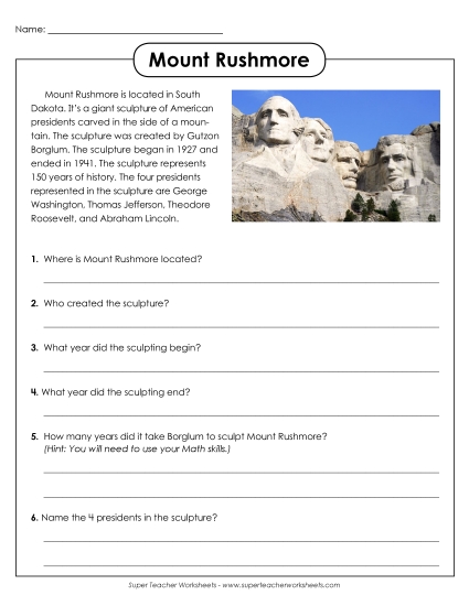 Landmarks & Places - Mount Rushmore Landmarks & Places - Mount Rushmore
