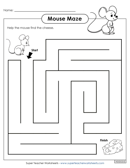 Easy - Mouse and Cheese Maze Easy - Mouse and Cheese Maze