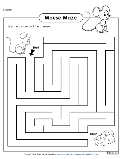 Medium - Mouse and Cheese Maze