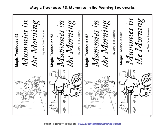 Whole Book - MTH: Mummies in the Morning Bookmarks Whole Book - MTH: Mummies in the Morning Bookmarks