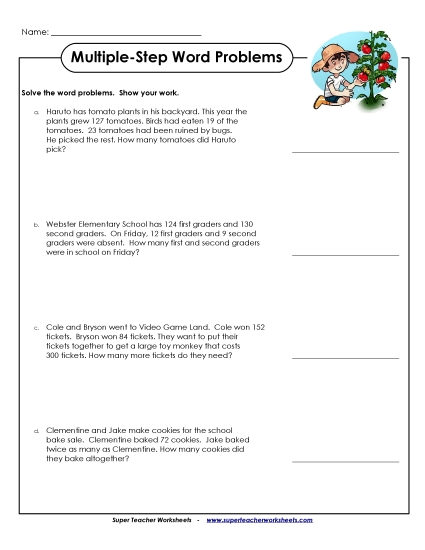 Basic (Grades 2 - 3) - Multiple Step, Basic #4