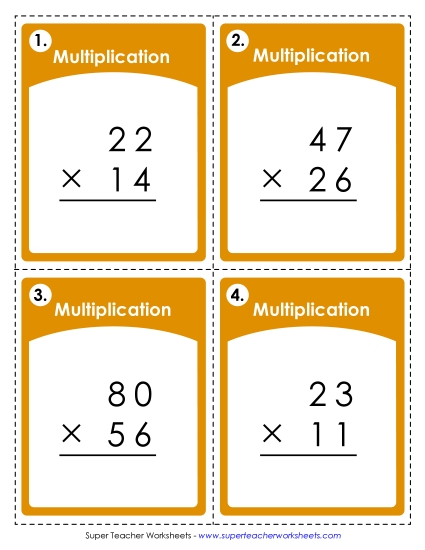 Multiplication: 2-Digit by 2-Digit Multiplication: 2-Digit by 2-Digit