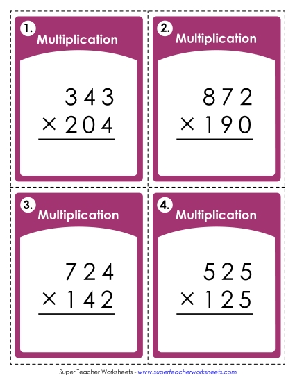 Multiplication: 3 Digit by 3 Digit Multiplication: 3 Digit by 3 Digit