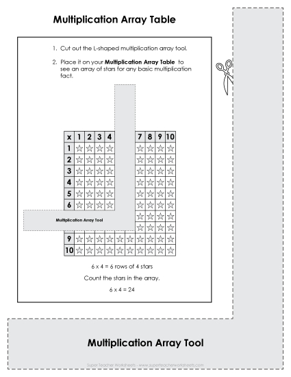Multiplication Arrays - Multiplication Array Table Multiplication Arrays - Multiplication Array Table