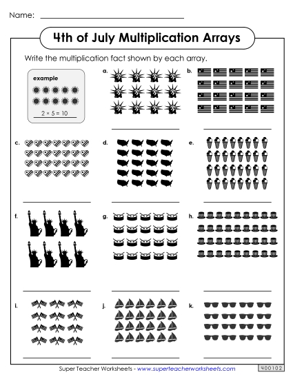 Basic Multiplication - Multiplication Arrays