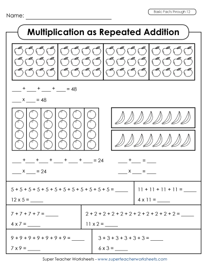 Repeated Addition - Multiplication as Repeated Addition Repeated Addition - Multiplication as Repeated Addition