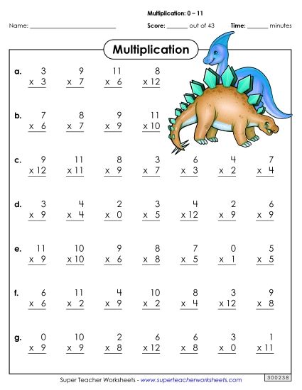 Multiplication Worksheet Images - Multiplication Basic Facts 0 - 11 Multiplication Worksheet Images - Multiplication Basic Facts 0 - 11