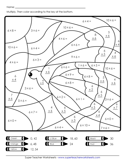 Multiplication - Multiplication: Butterfly (6s Only)