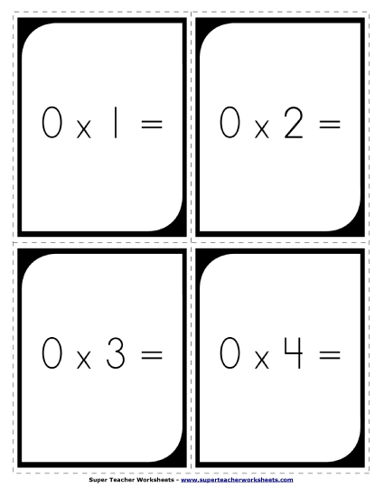 Flashcards - Multiplication Flashcards - Large Flashcards - Multiplication Flashcards - Large