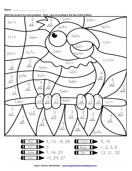 Multiplication - Multiplication: Parrot (0-5) Multiplication - Multiplication: Parrot (0-5)
