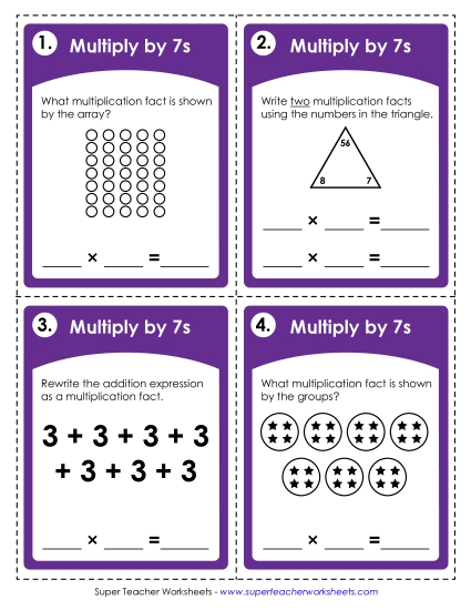 Multiplying by 7s Multiplying by 7s