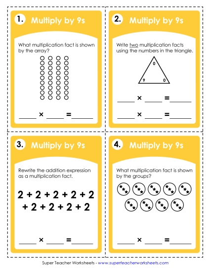 Multiplying by 9s Multiplying by 9s