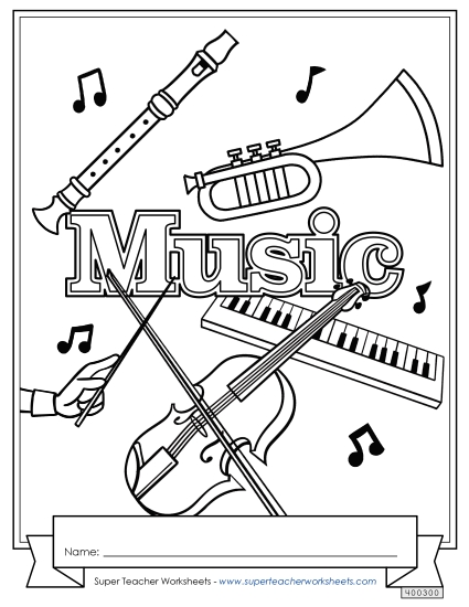 Folder & Binder Covers - Music Folder & Binder Covers - Music