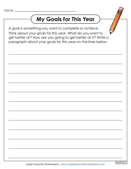Back-to-School Writing - My Goals for This Year 