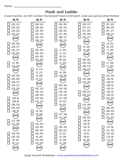 30x40 Grid: Intermediate - Mystery Graph - Firetruck 30x40 Grid: Intermediate - Mystery Graph - Firetruck