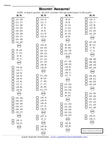 20x25 Grid: Basic - Mystery Graph - Flowers 20x25 Grid: Basic - Mystery Graph - Flowers