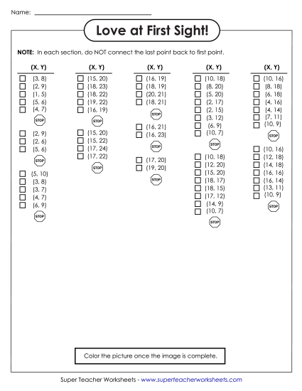 20x25 Grid: Basic - Mystery Graph - Heart 20x25 Grid: Basic - Mystery Graph - Heart