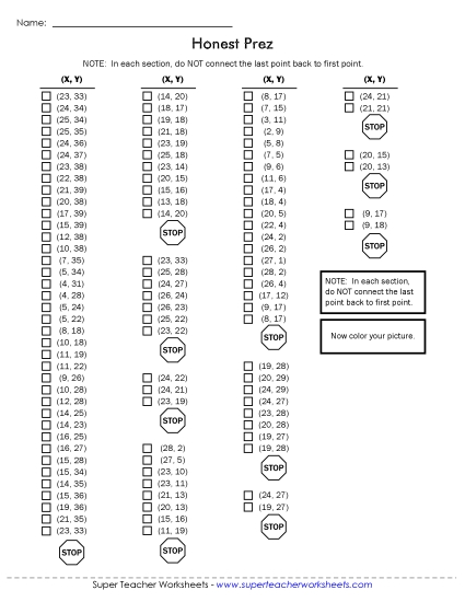 Mystery Pictures - Mystery Graph - Lincoln Mystery Pictures - Mystery Graph - Lincoln
