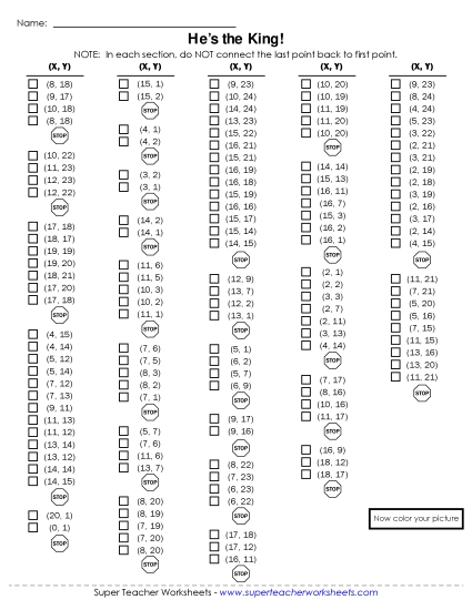 20x25 Grid: Basic - Mystery Graph - Lion