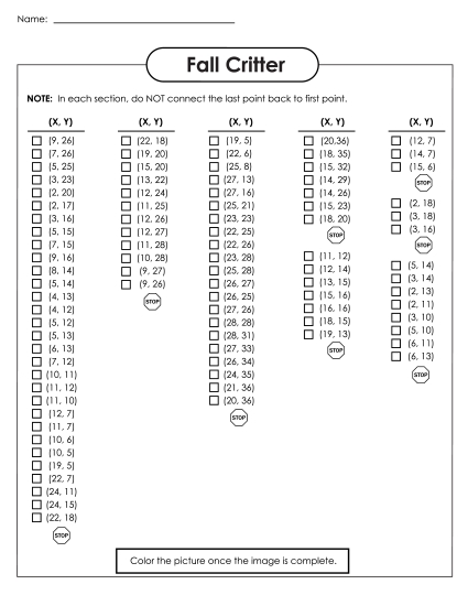 More Math - Mystery Graph - Squirrel (Intermediate)