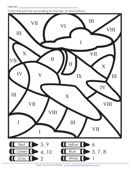 Basic (I through X) - Mystery Picture: Airplane Basic (I through X) - Mystery Picture: Airplane