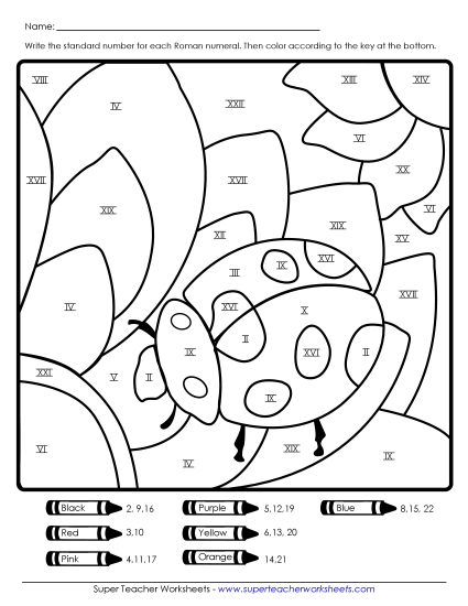 Intermediate (I through C) - Mystery Picture: Ladybug Intermediate (I through C) - Mystery Picture: Ladybug