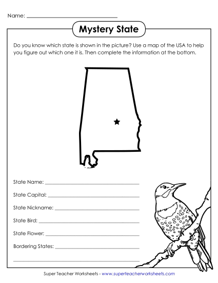 Mystery State Activities - Mystery State: Alabama Mystery State Activities - Mystery State: Alabama