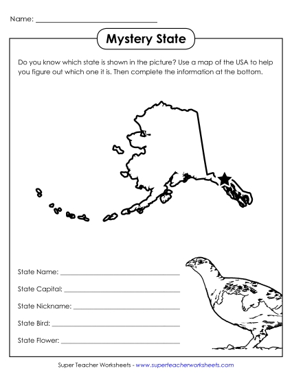 Mystery State Activities - Mystery State: Alaska Mystery State Activities - Mystery State: Alaska