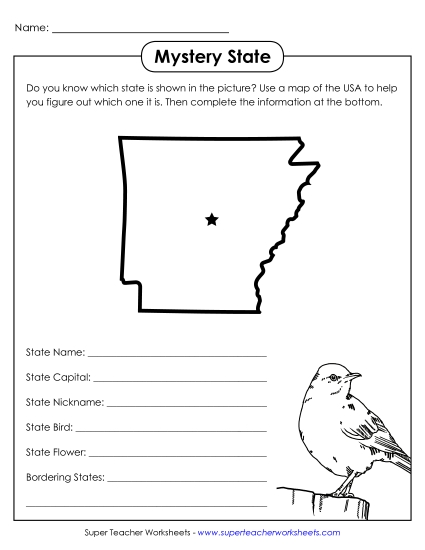 Mystery State Activities - Mystery State: Arkansas