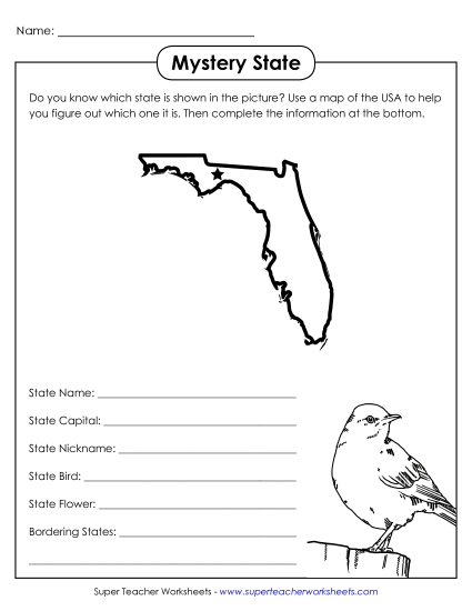 Mystery State Activities - Mystery State: Florida Mystery State Activities - Mystery State: Florida