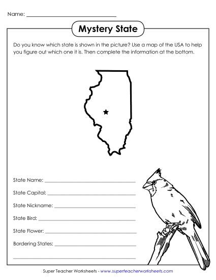 Mystery State Activities - Mystery State: Illinois