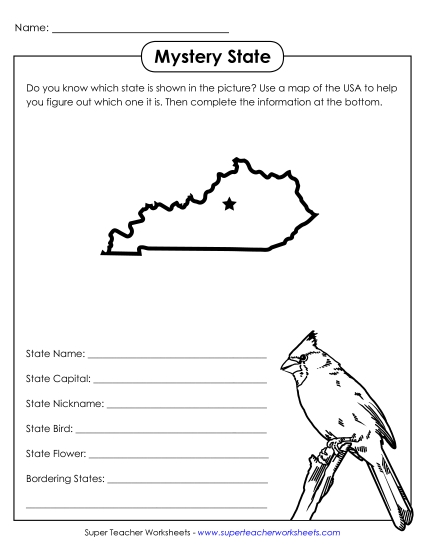 Mystery State Activities - Mystery State: Kentucky