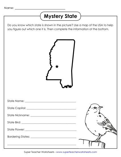 Mystery State Activities - Mystery State: Mississippi