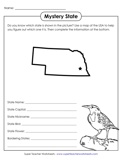 Mystery State Activities - Mystery State: Nebraska