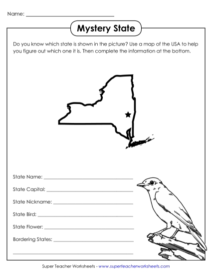Mystery State Activities - Mystery State: New York