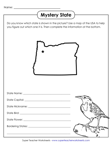 Mystery State Activities - Mystery State: Oregon Mystery State Activities - Mystery State: Oregon