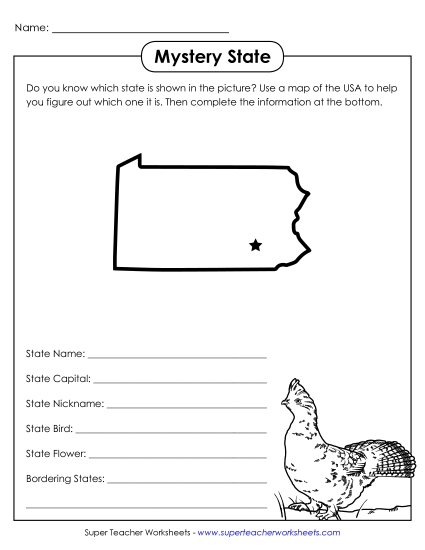 Mystery State Activities - Mystery State: Pennsylvania