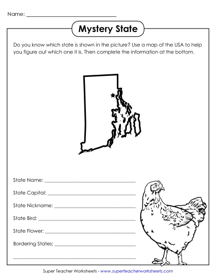 Mystery State Activites - Mystery State: Rhode Island Mystery State Activites - Mystery State: Rhode Island