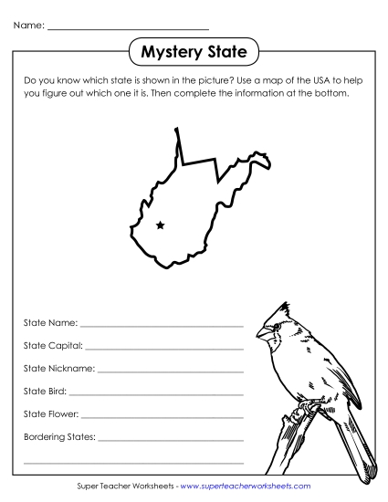 Mystery State Activities - Mystery State: West Virginia