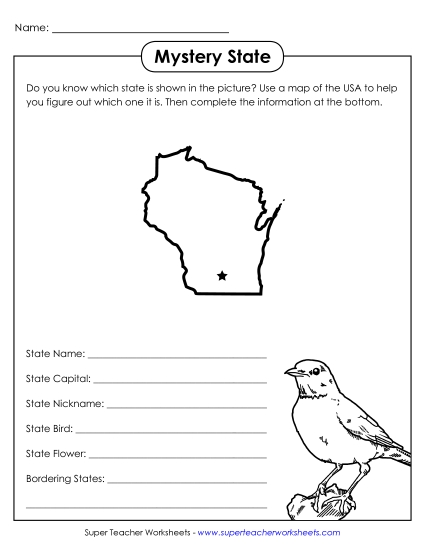 Mystery State Activities - Mystery State: Wisconsin Mystery State Activities - Mystery State: Wisconsin