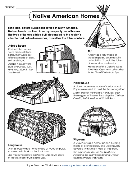 Traditional Native American Homes - Native American Homes