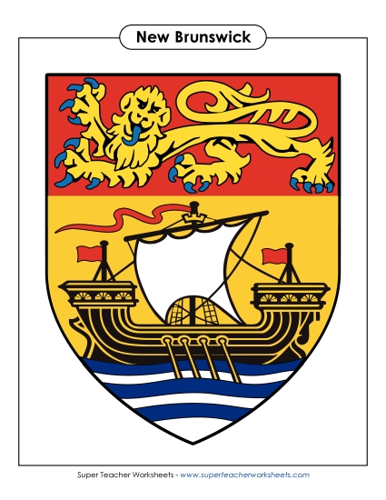 Flag and Coat of Arms - N.B. Escutcheon (Full Colour)